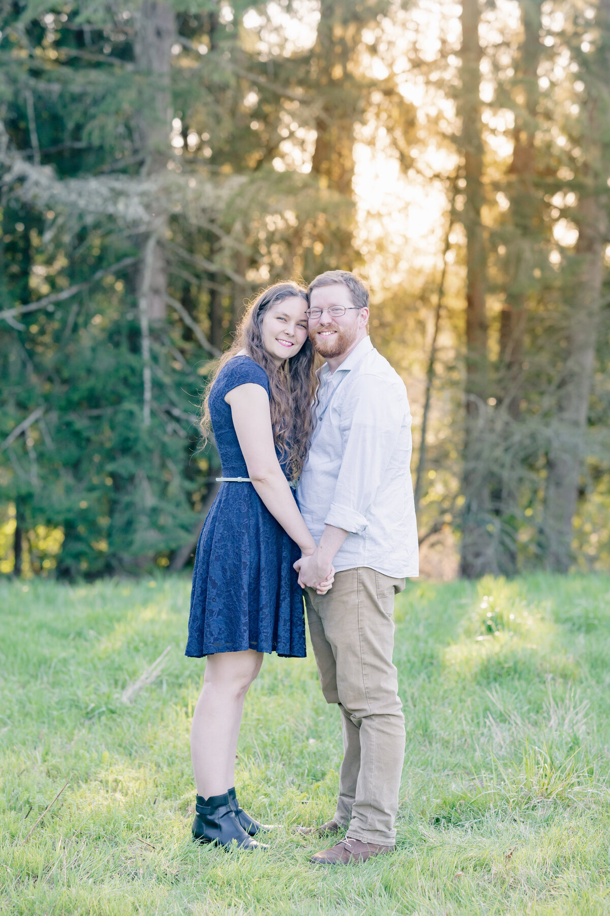 sunset engagement seattle park