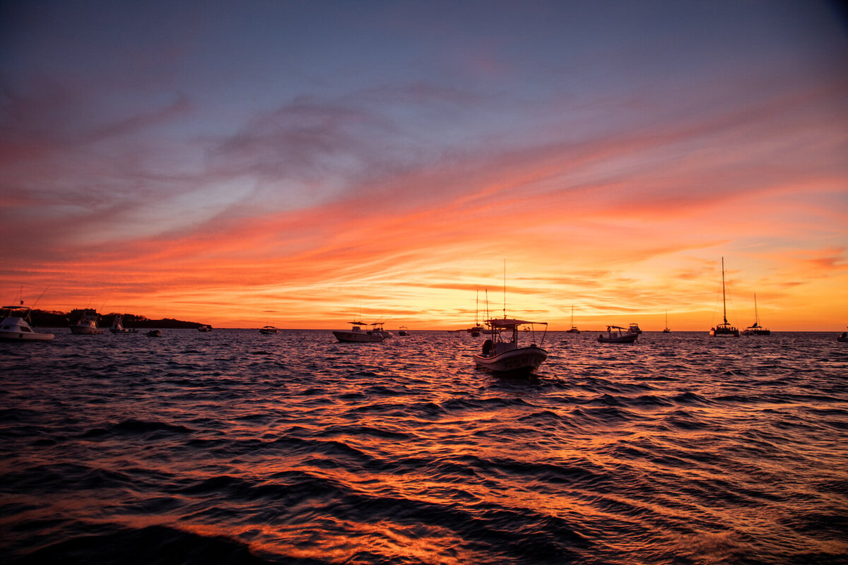 Sunset in Tamarindo, Costa Rica.