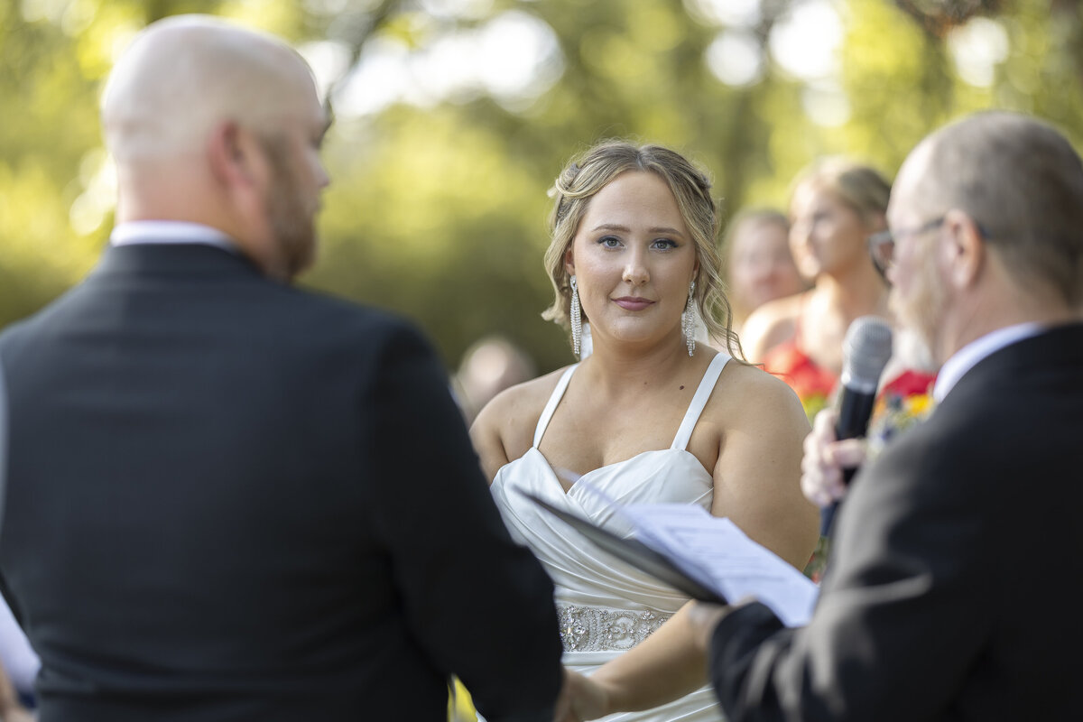 Bride walking down venue pathway
