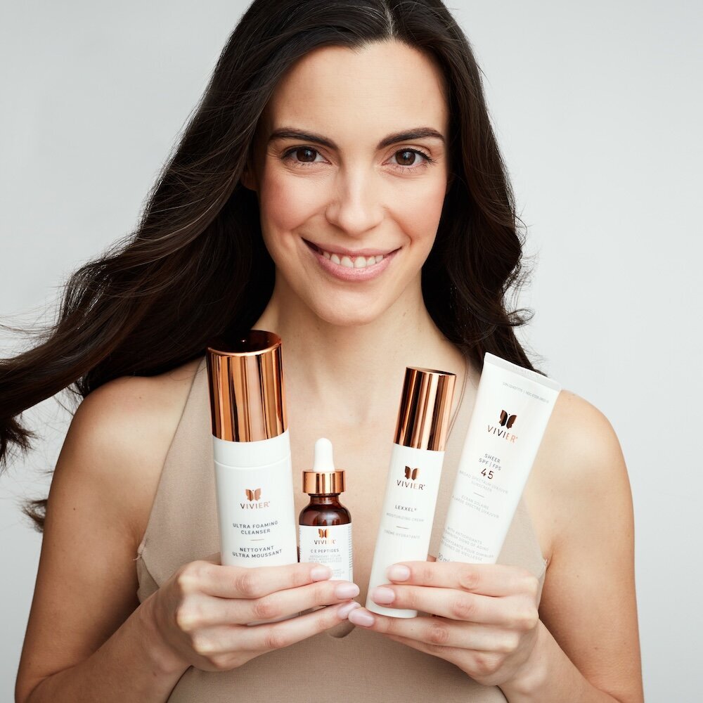 Skincare routine essentials featuring Vivier Skincare