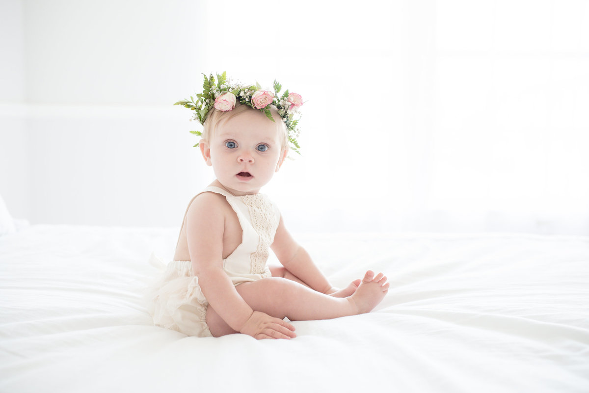 baby milestone photography session austin tx