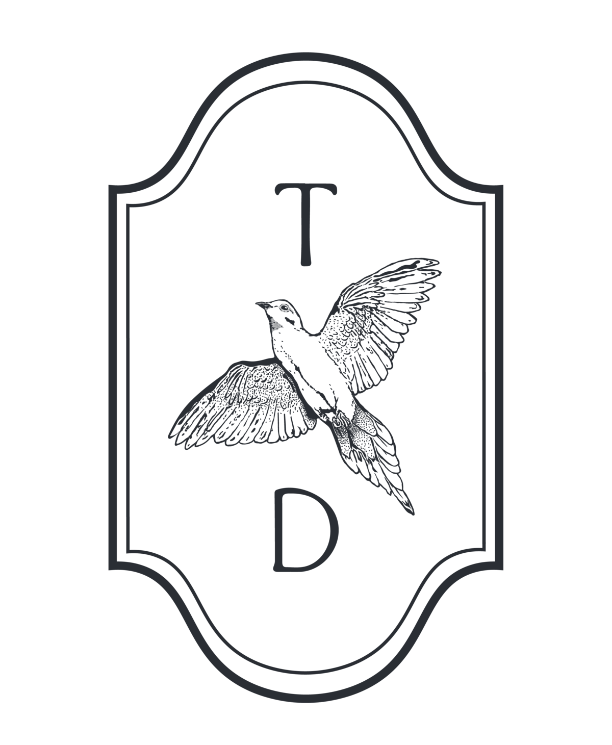 Two Doves Design Logo Monogram