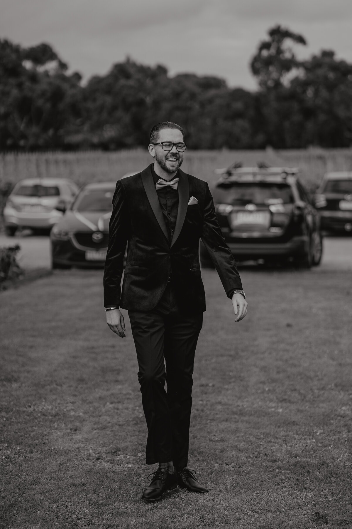 The groom by Balnarring wedding photographer Jake Grinde