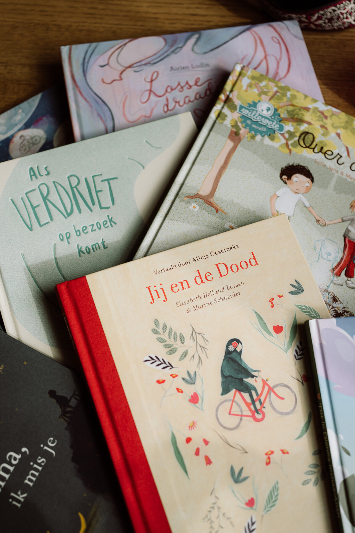 Branding shoot De laatste Vaart - boekjes over de dood voor kinderen. 