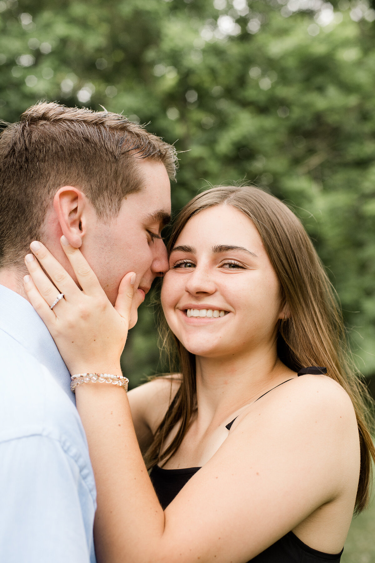 Surprise Proposal at  Park by Michelle Lynn Photography