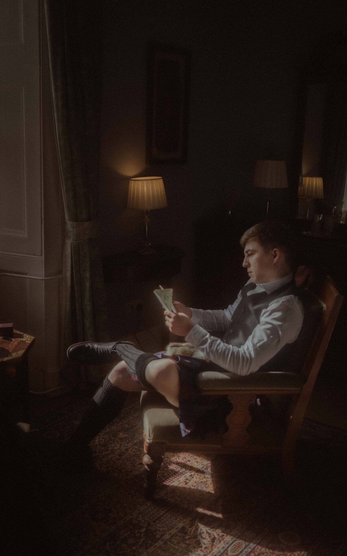 Capturing the intimate, emotional moments of groom