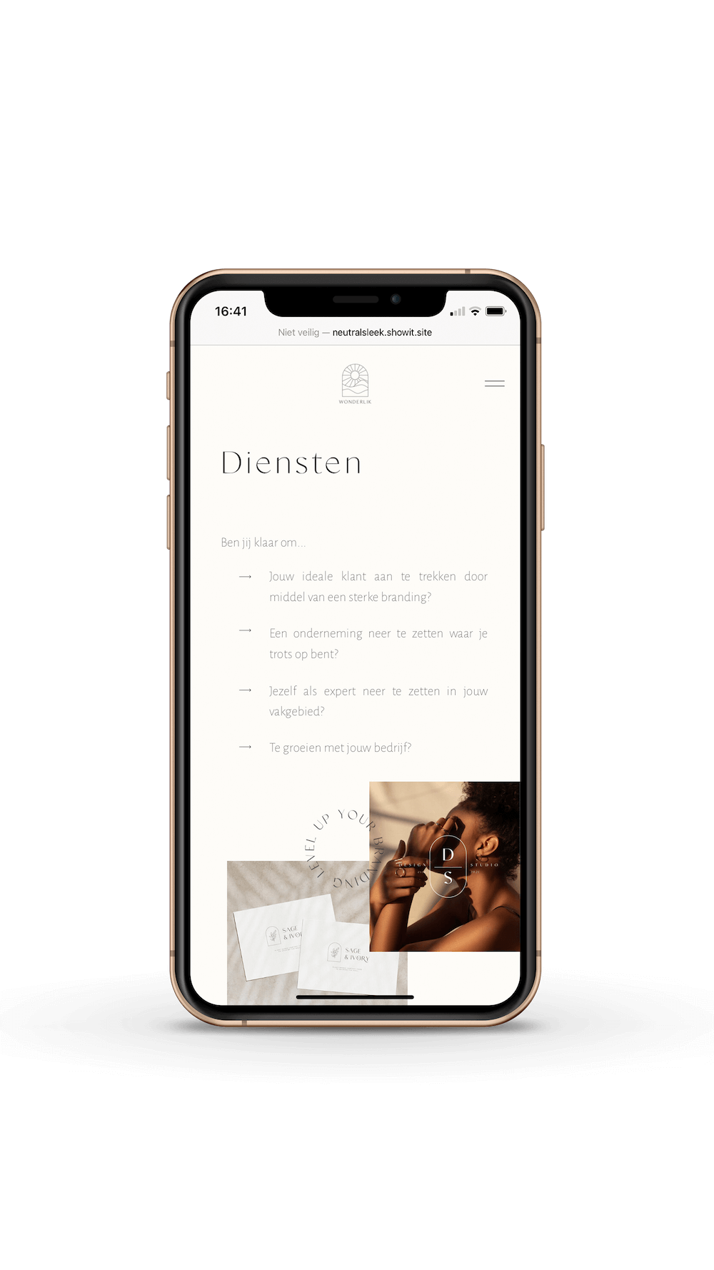 Boho Showit website template voor fotografen