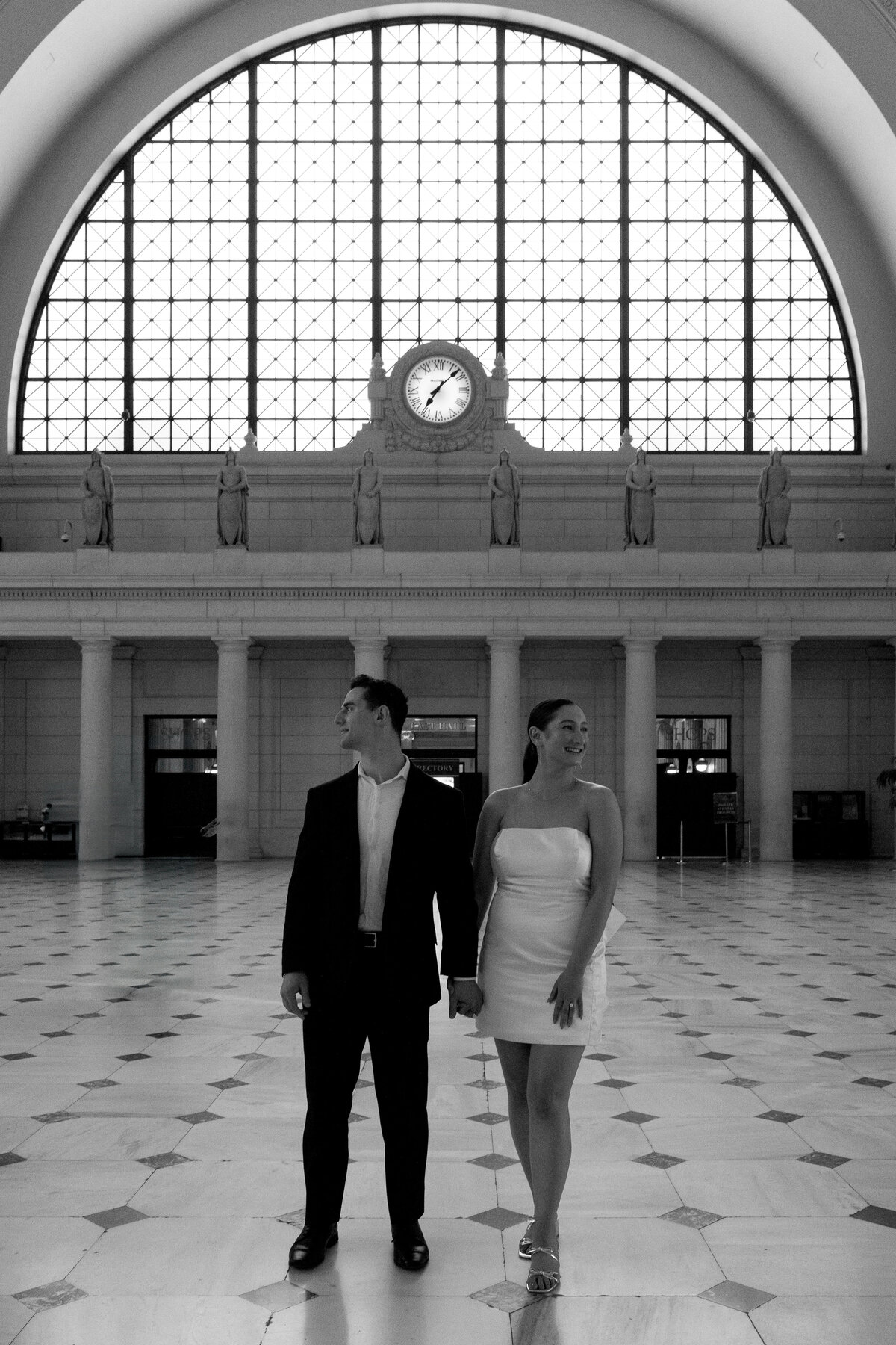 Alexa  Kyle DC Union Station Engagement Session_DC Wedding Photographers_0028