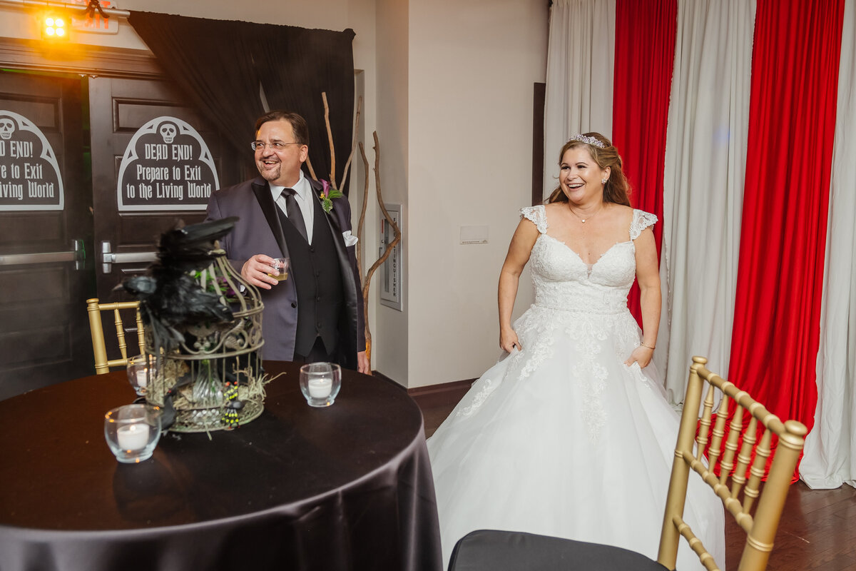 22 - St. Petersburg Halloween Wedding Reception Sneak Peek - Tampa Bay Wedding Planner