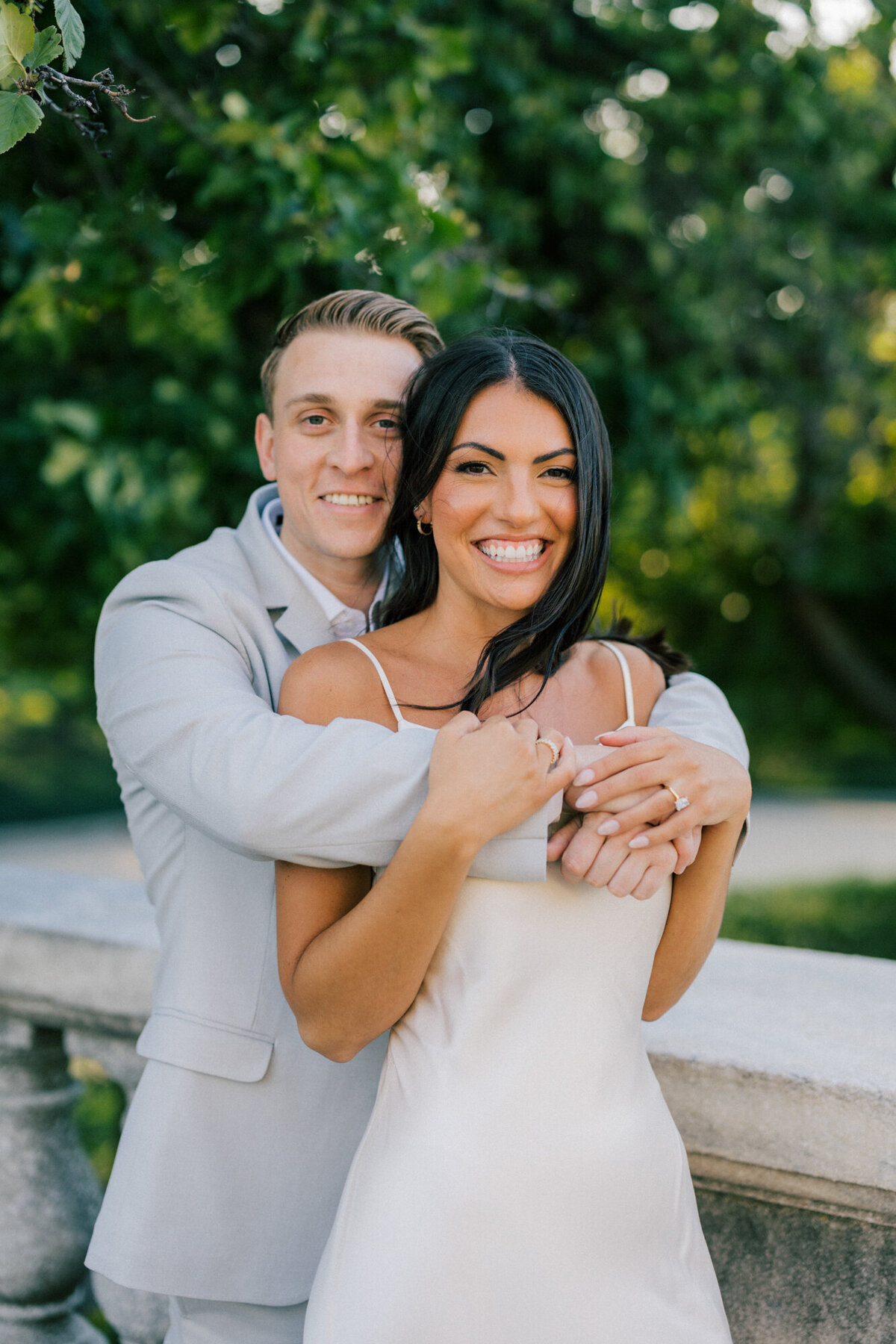 Sunset Engagement Photo at Chicago's Museum Campus