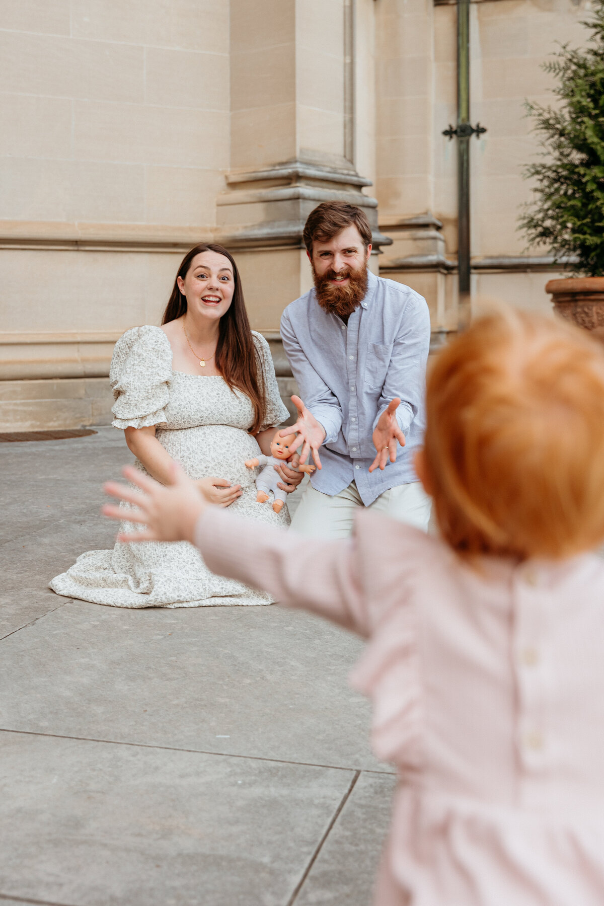 Biltmore Estate Maternity photo session photographed by Asheville Maternity and Newborn Photographer Rachel Marie Photography