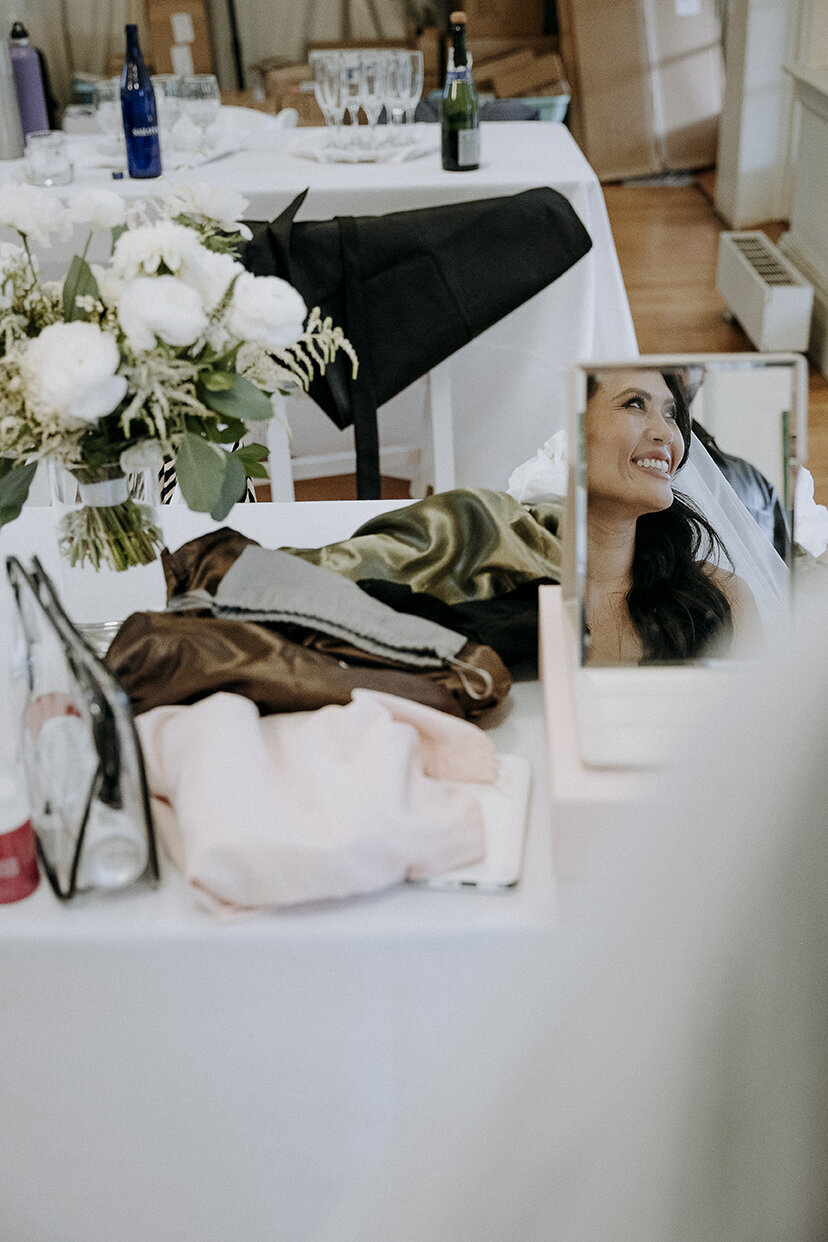 Mira Park Photography NY based wedding photographer Wedding day getting ready at Purslane at the Boathouse in Prospect Park in Brooklyn, NY