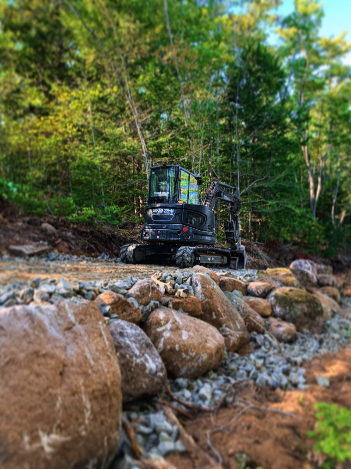 Ground Down Land Management - Excavation Services - Nova Scotia - Property Access - Trail Systems - Driveways - Patios - Landscaping - Mulching