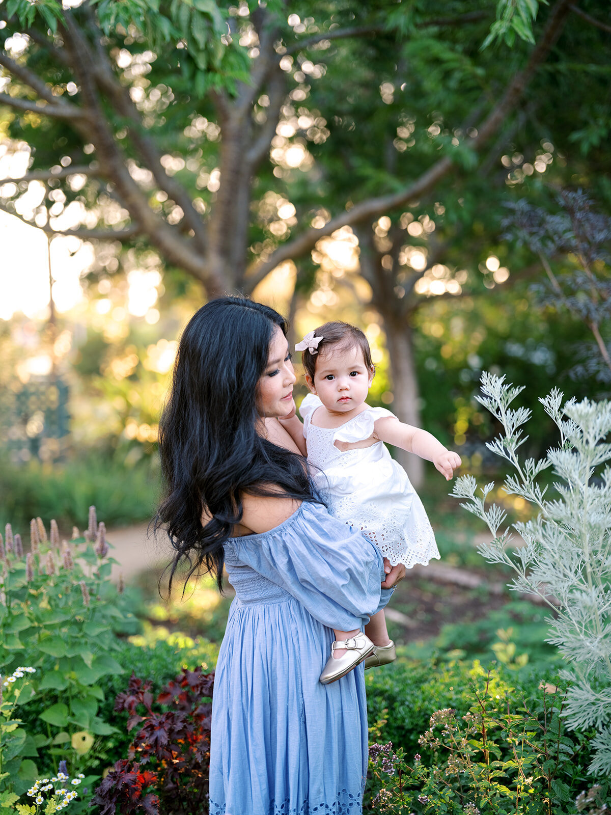 Gamble Garden family photography Palo Alto Bay Area summer blooms session