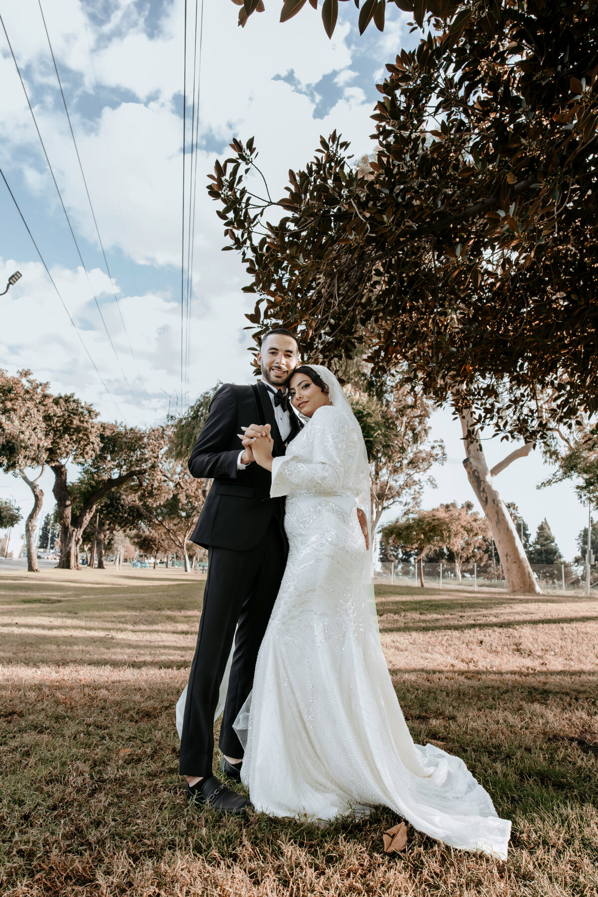 Bride Walking Through Venue – Luxury Arabian Wedding in Los Angeles
