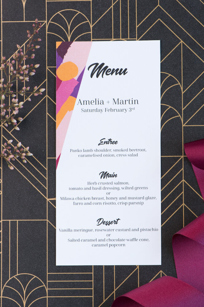 Bright-bold-colourful-wedding-menu