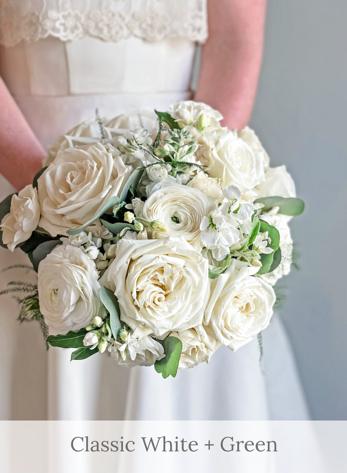 Classic White + Green