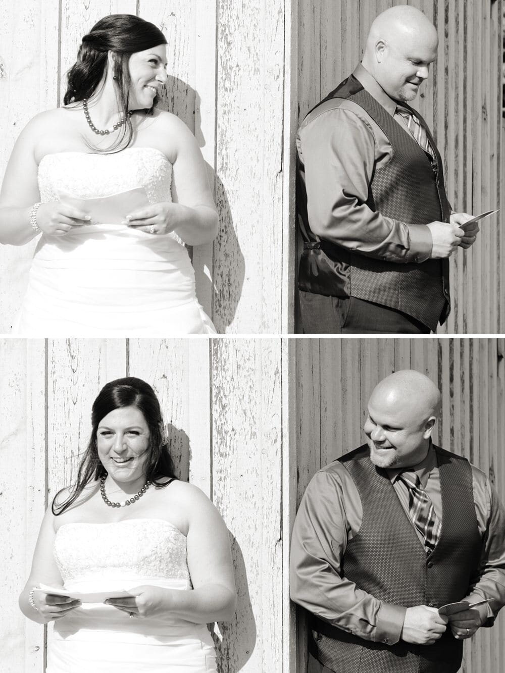 bride-groom-reading-letters-before-ceremony-wedding-ashburn-ontario