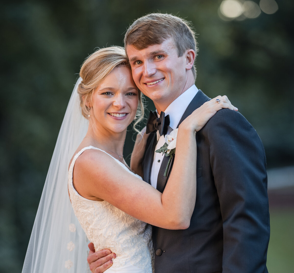 Bride and Groom portraits at Piedmont Driving Club Wedding