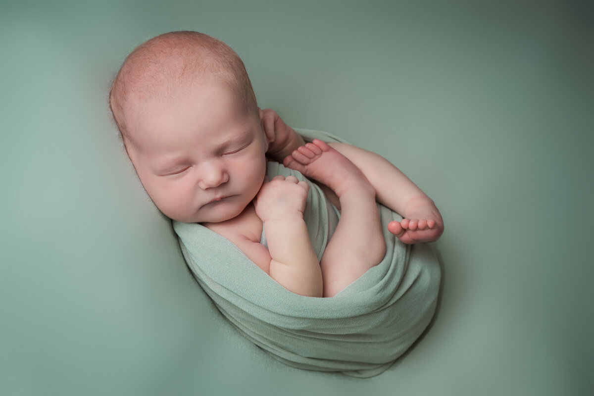 newborn baby athens georgia studio wrapped