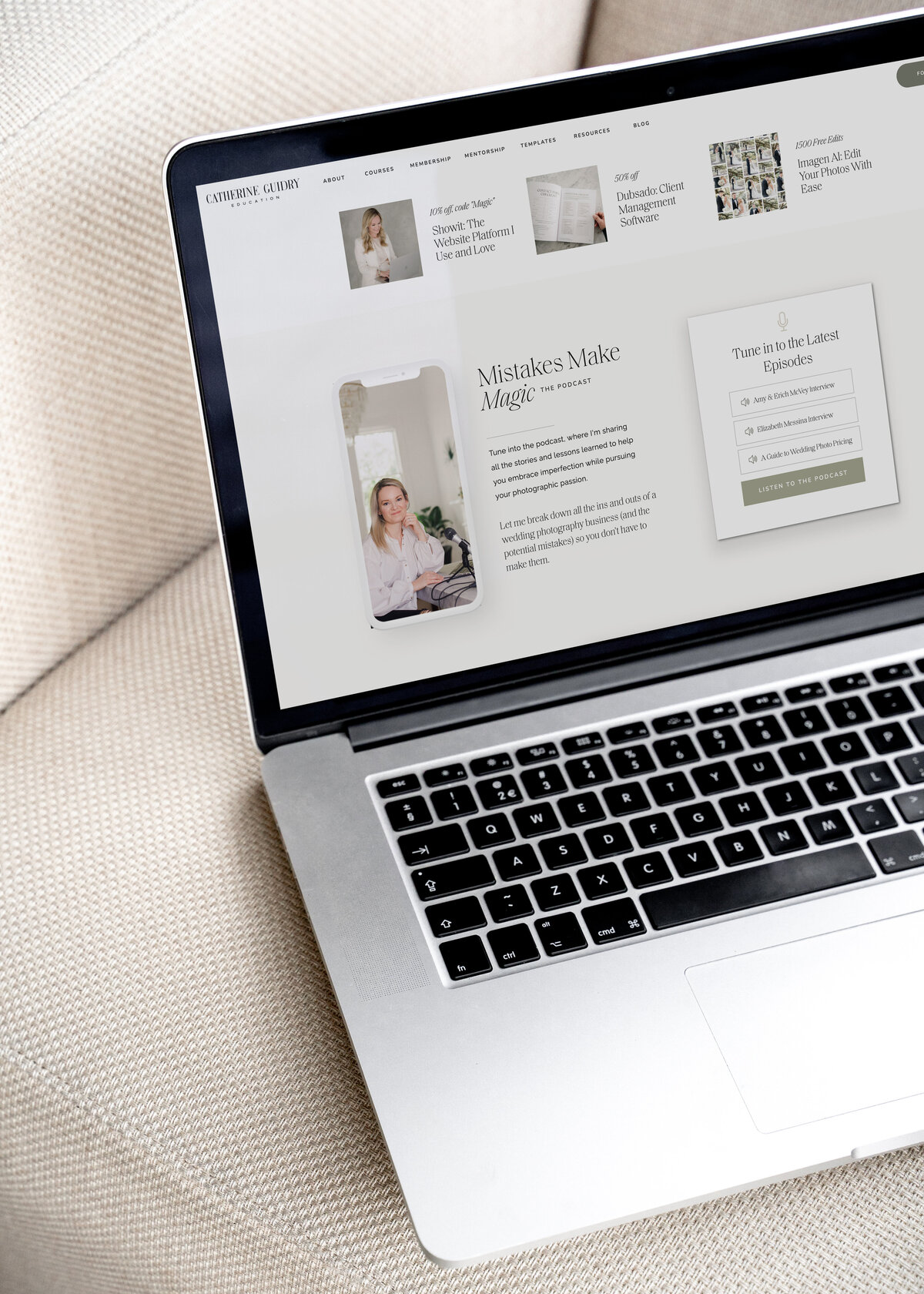 Showit Website for Photographer and Educator