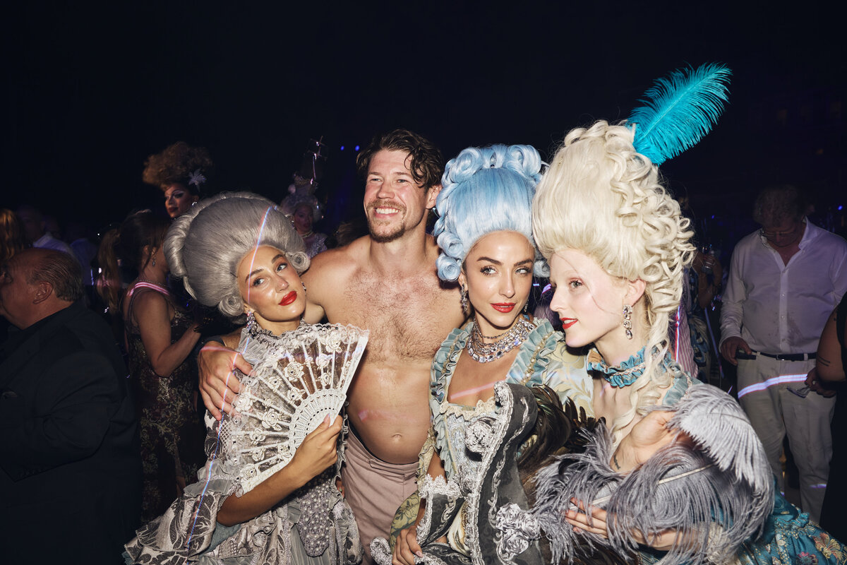 Performers at a wedding in Venice