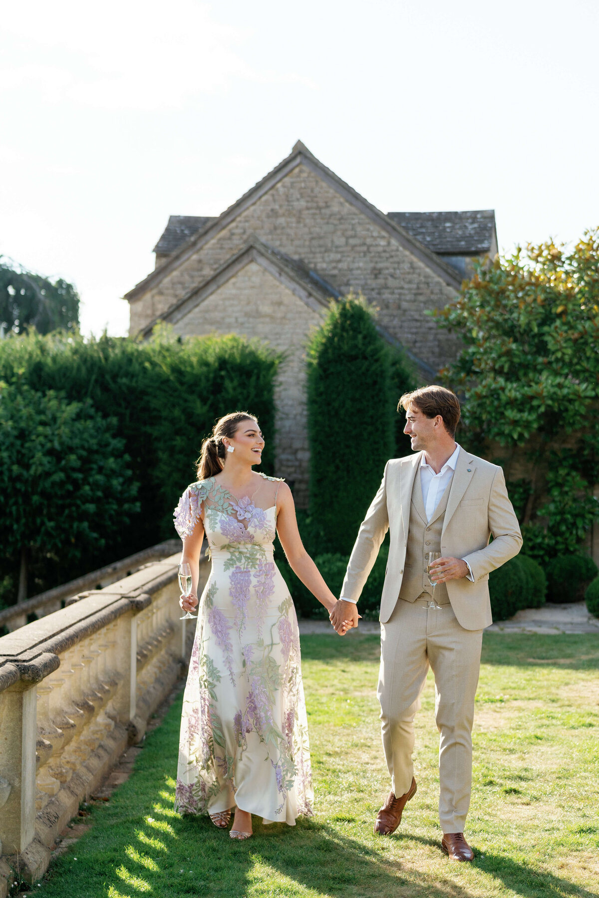Bride and groom pictures at Euridge Manor outside of Bath