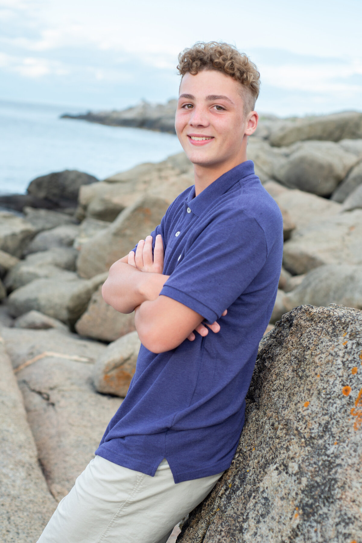 Senior Portrait at York Beach Maine