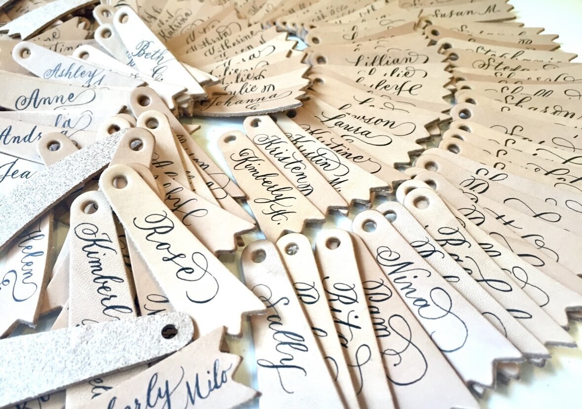 leather tags