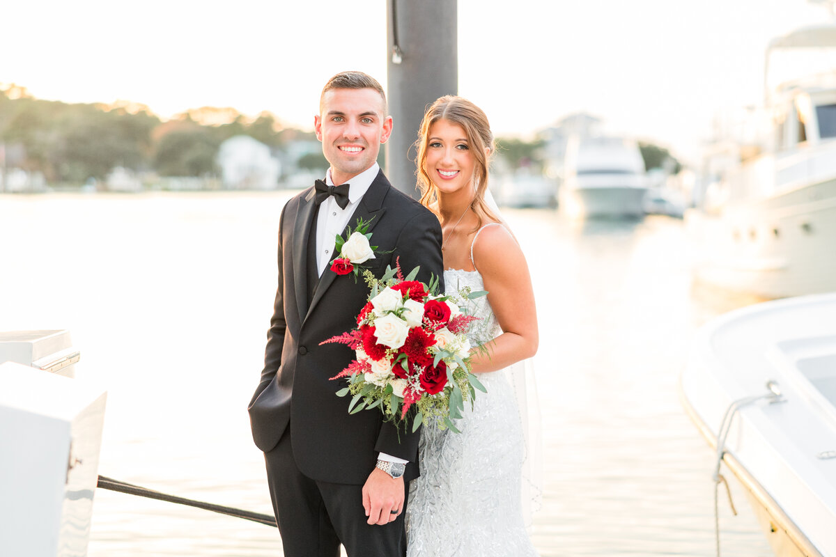 Photo of a bride & groom  by the water by Virginia Wedding Photographer Vinluan Photography