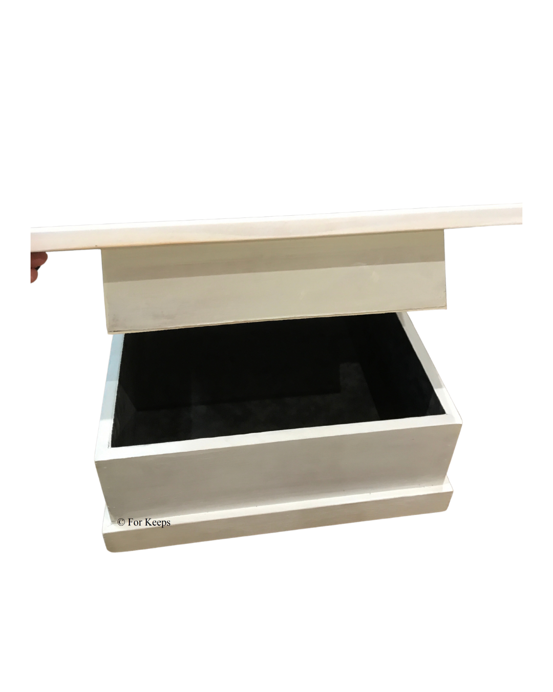 florals preserved inside keepsake box