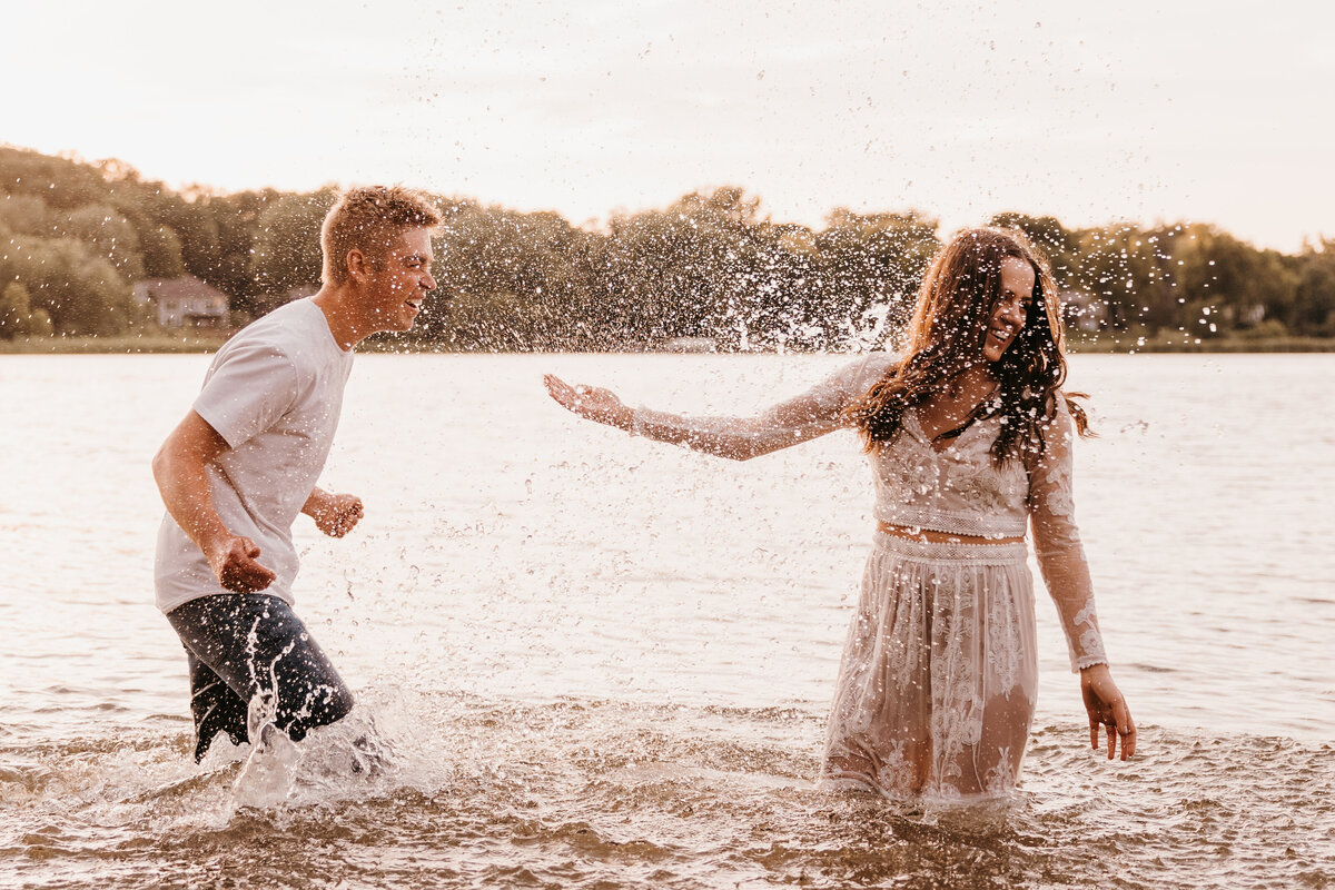 Lake Engagement Photos