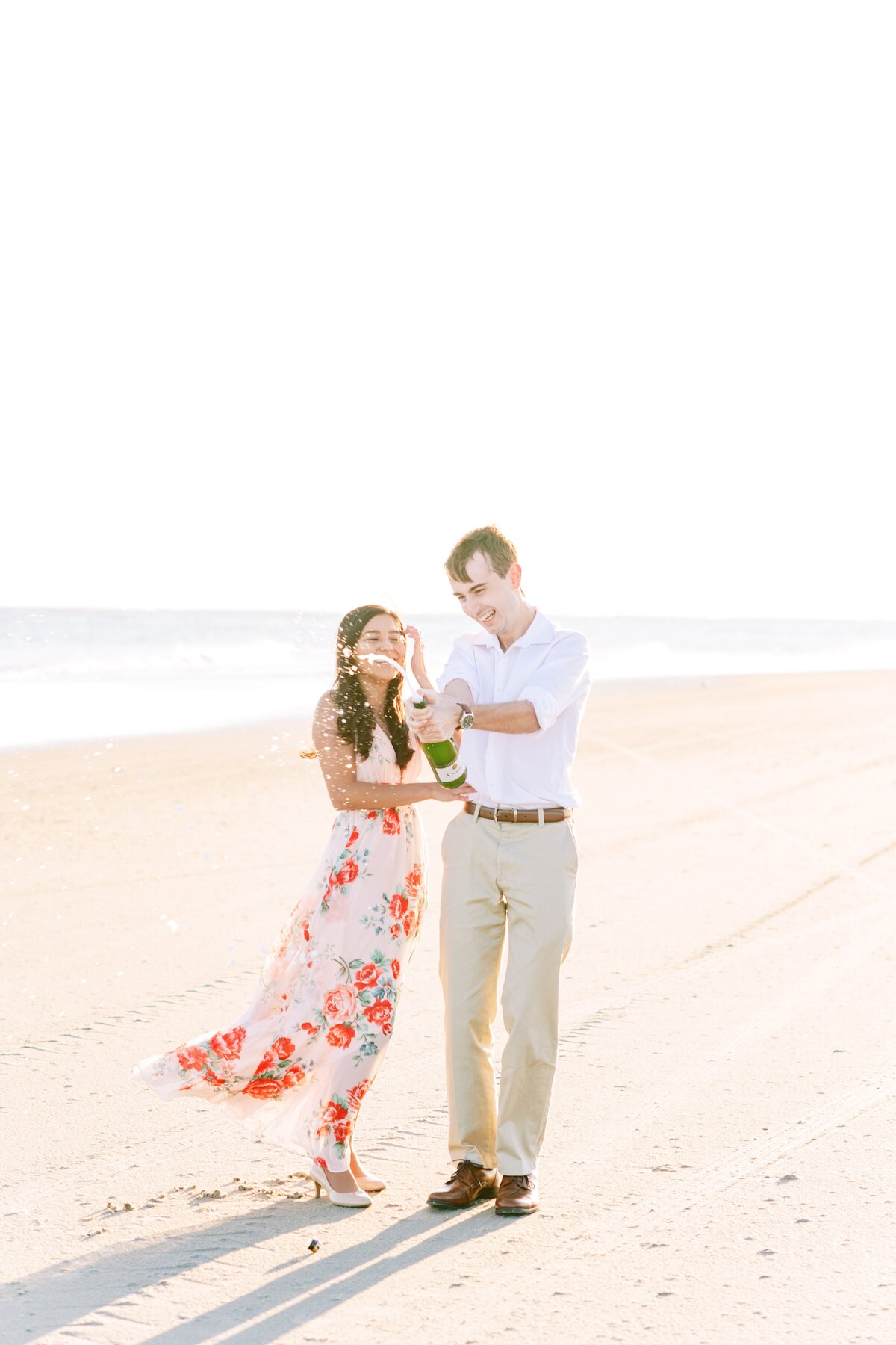 Emerald Isle Sunset Engagement Session_0027