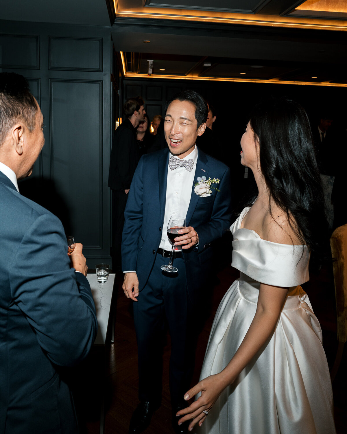 Beacon Grand cocktail reception San Francisco Bay Area hotel wedding photographer
