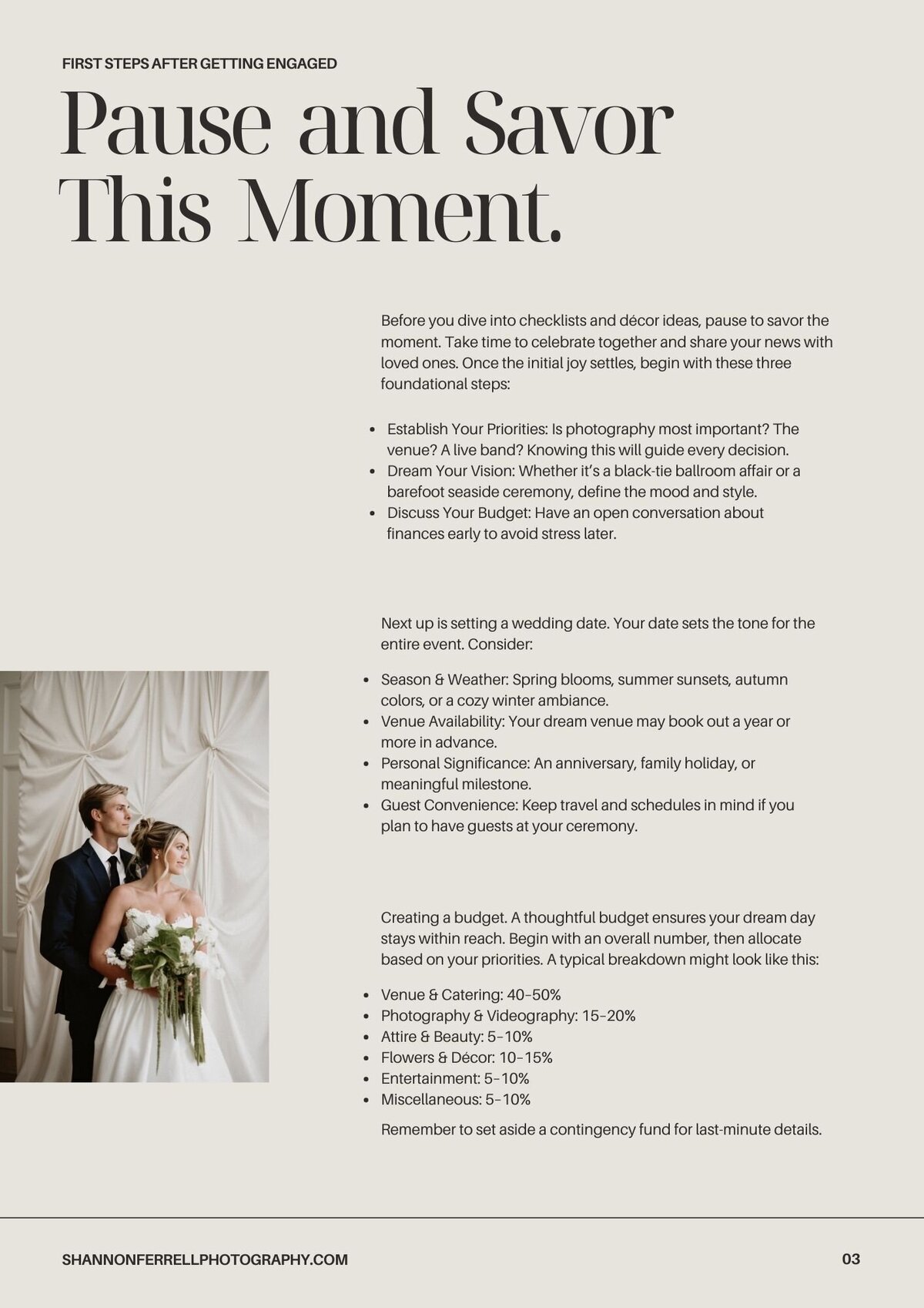 Tips and tricks for planning your own wedding.
