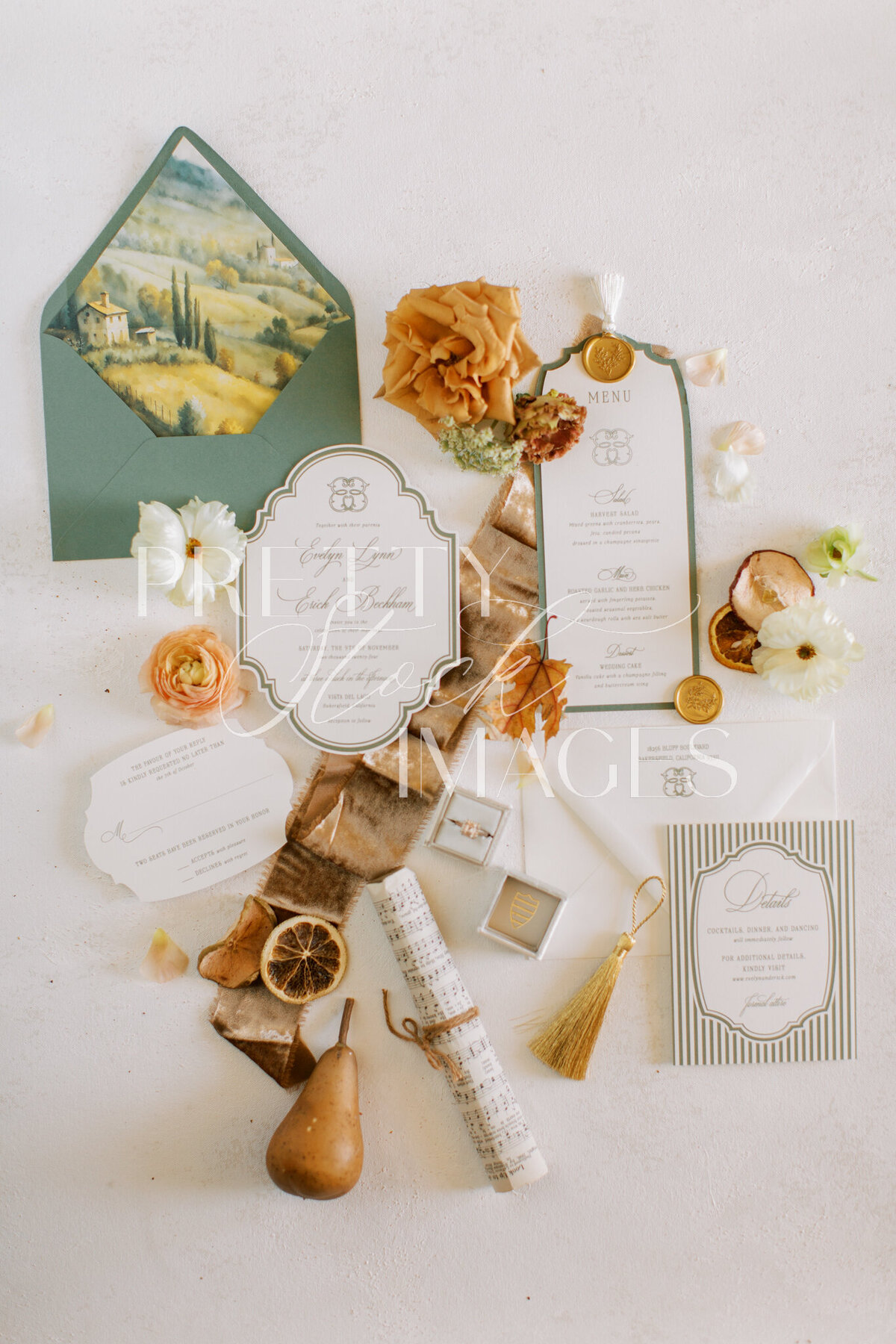 Pretty Stock Images - Fall Wedding Flat Lay-022