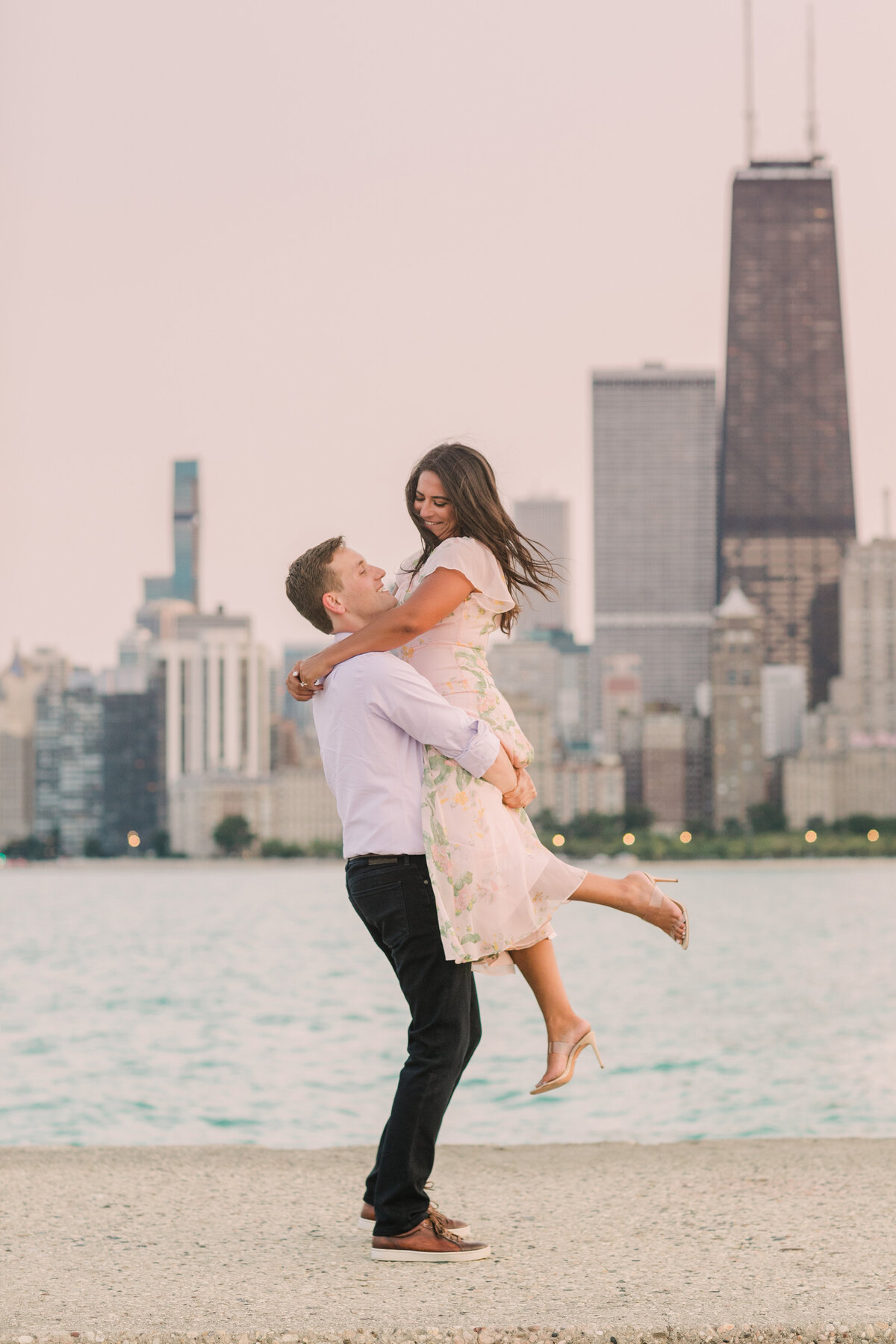 Summer Engagement Photo in Chicago