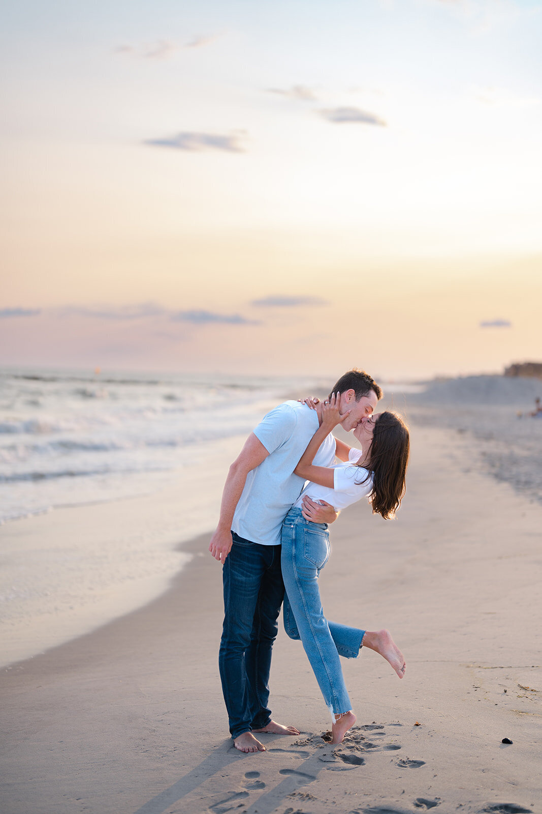 Laynie and Cody beach engagement7