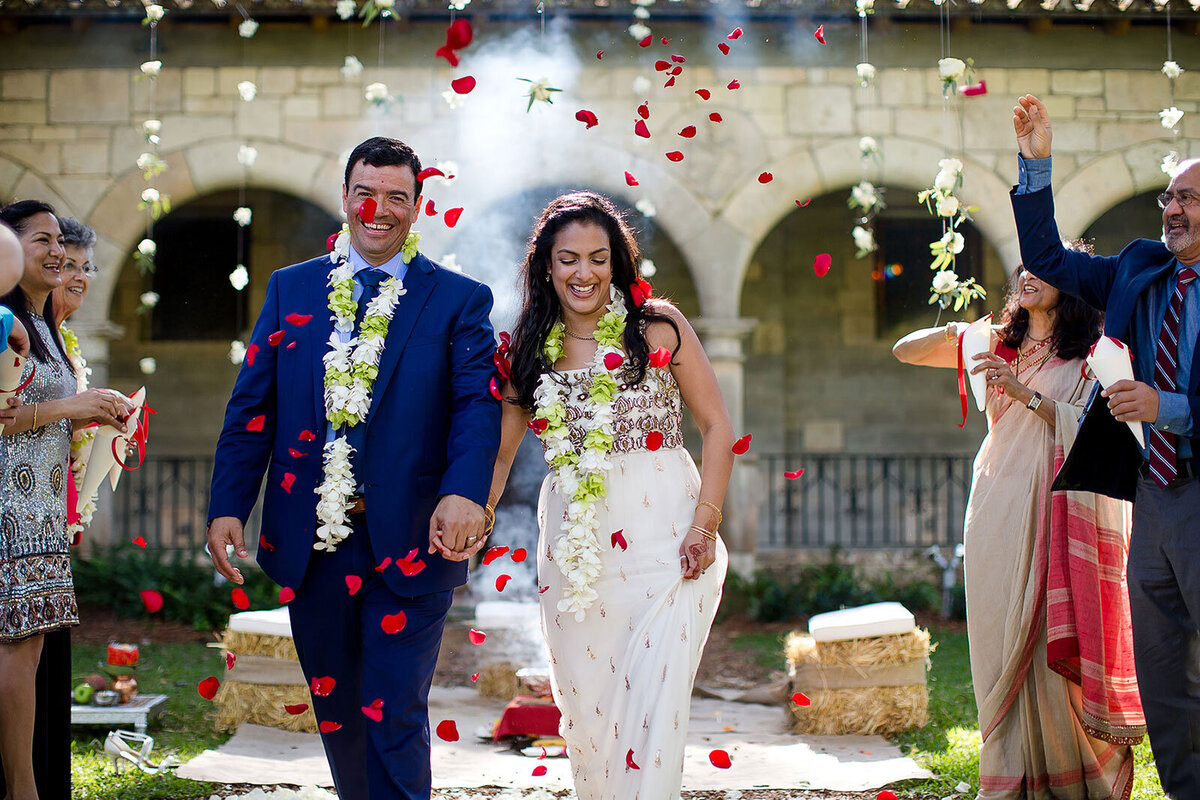 Flower-Bomb-Wedding-Ceremony-Exit-Spanish-Monastery-Wedding