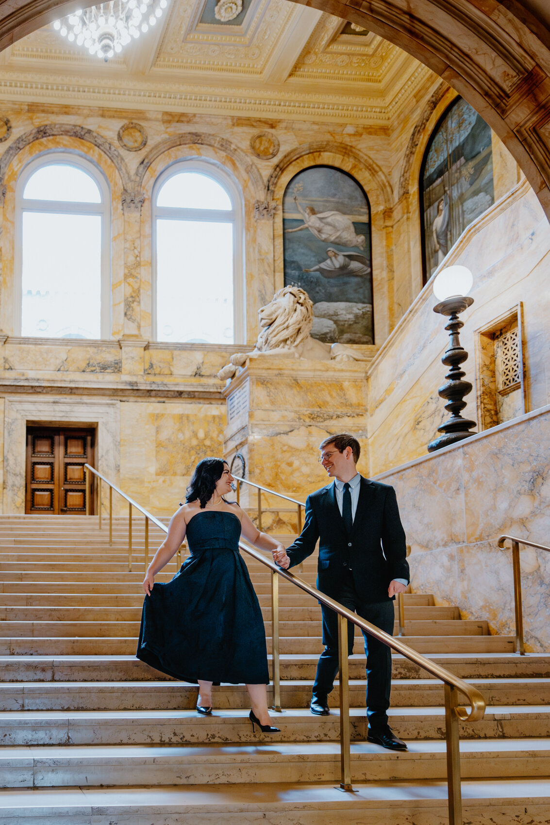 Boston Public Library Engagement Photos-Boston Wedding Photographer-12