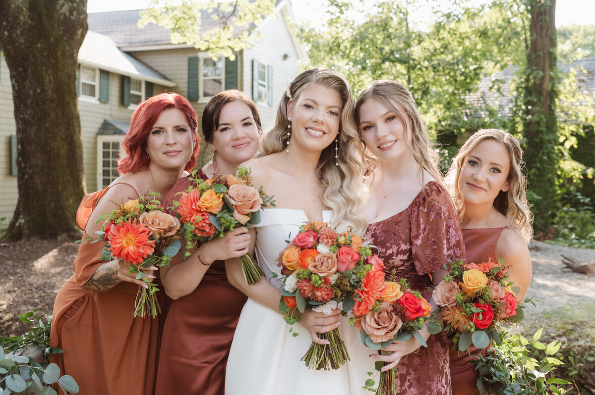 fall theme whimsical charming wedding at the inn at millrace pond nj