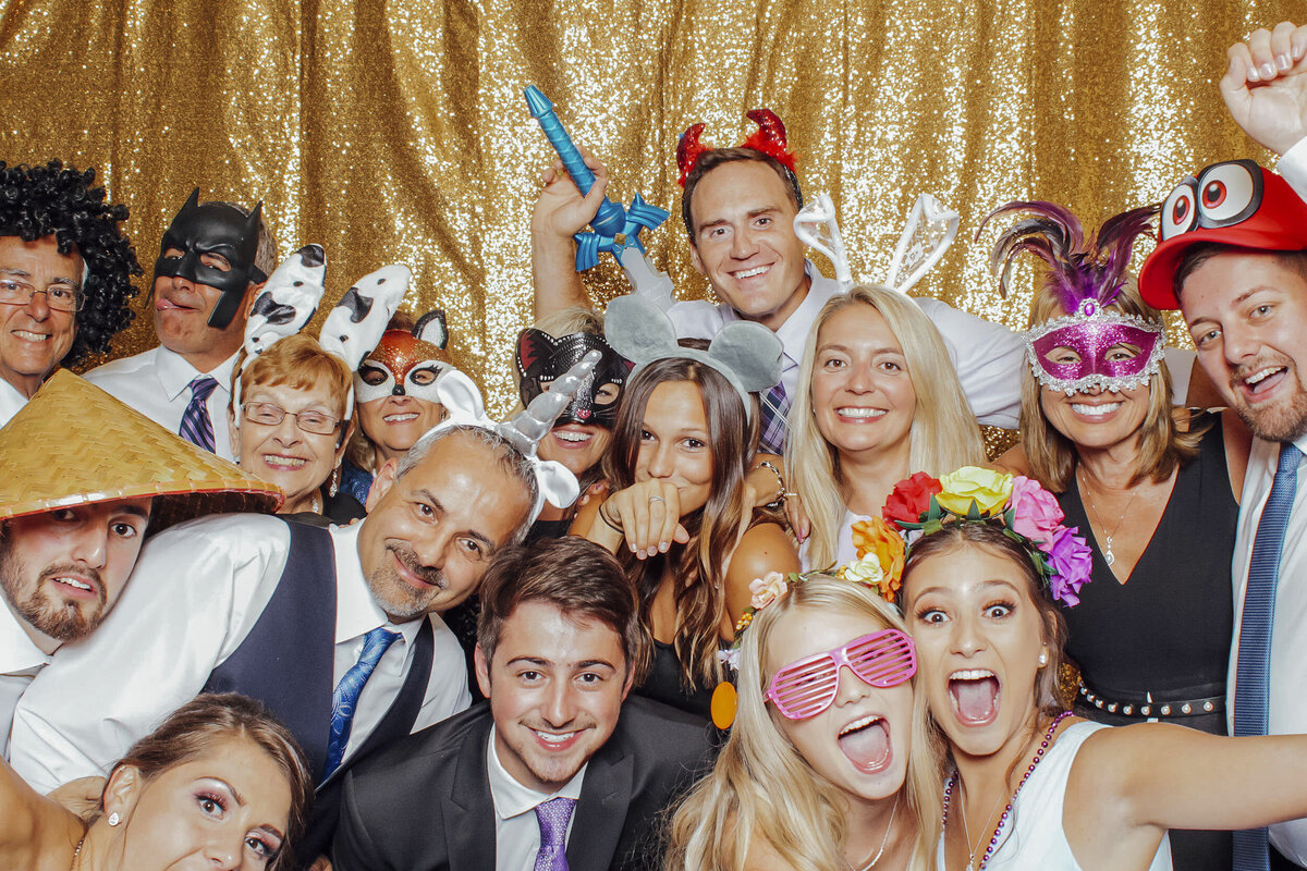 Modern photo booths at Wave Resort weddings in Long Branch, Monmouth County, New Jersey