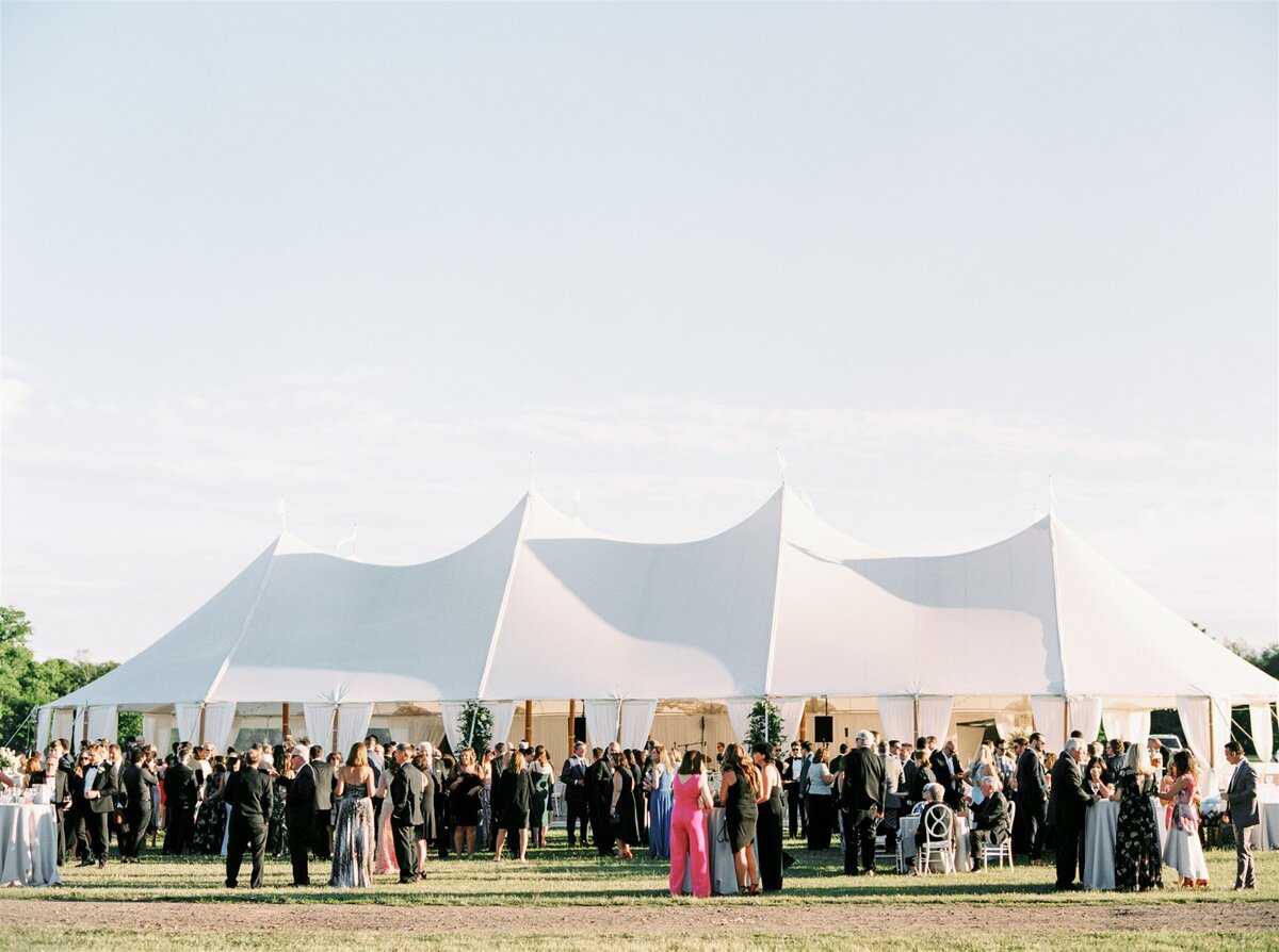 Blue, Green and White Private Estate and Tented Wedding in New England-13