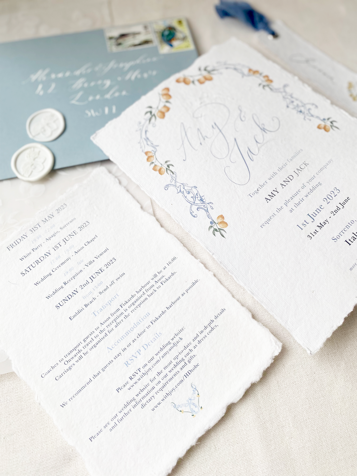 Georgia Eleanor Design Luxury Wedding Stationery French Wedding Invitations