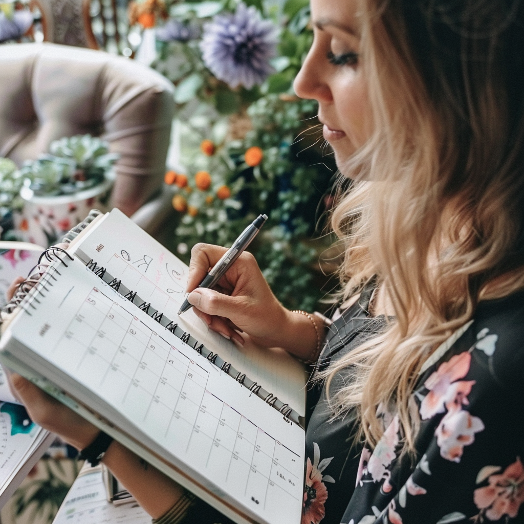 ygioots_a_woman_writing_on_her_planner_--stylize_50_e0458ce7-c9db-46d9-8592-3100a931b585_1