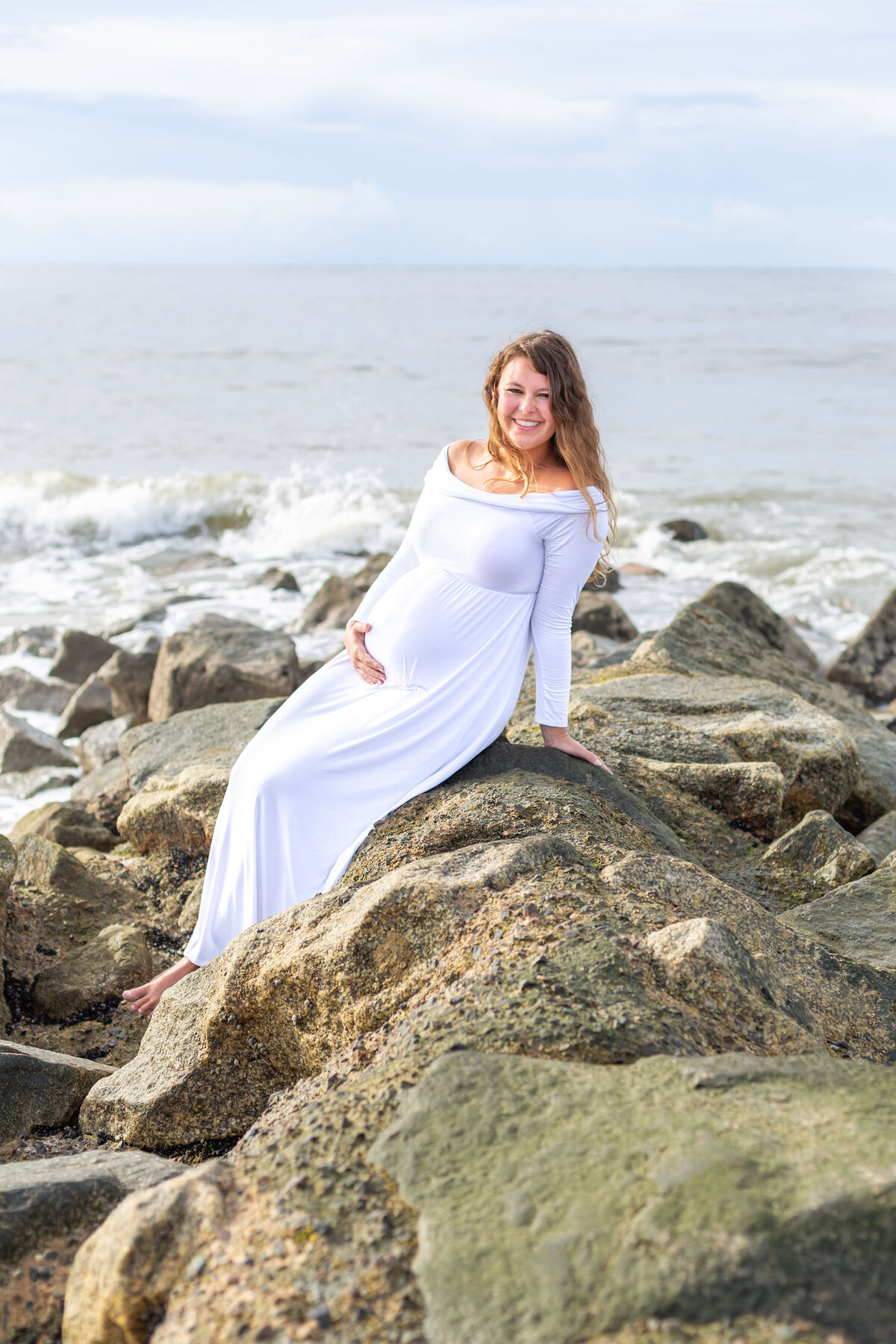 Beach Maternity Photoshoot South Carolina 1