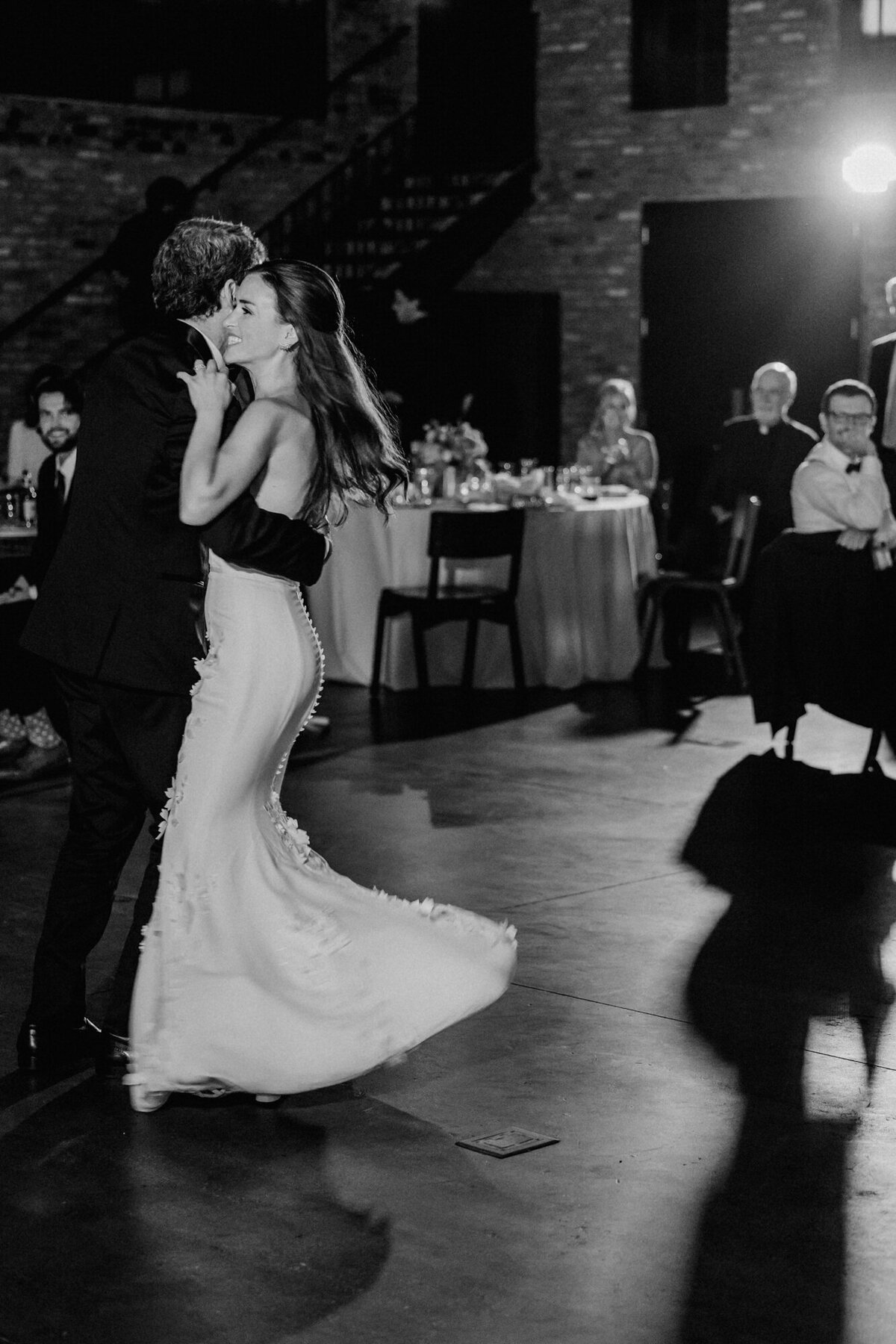 A father shares a dance with his daughter on her wedding day in Chicago