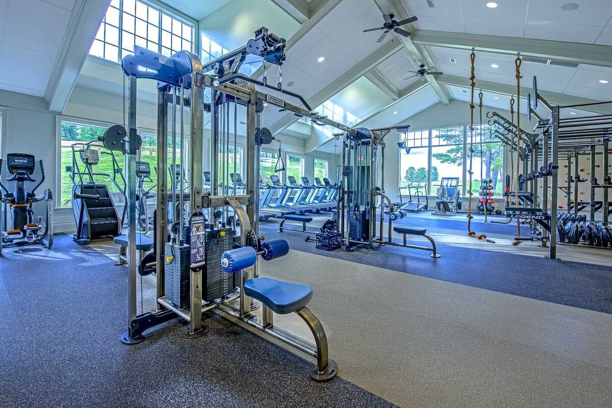 interior view of the fitness room at Chattanooga Golf & Country Club