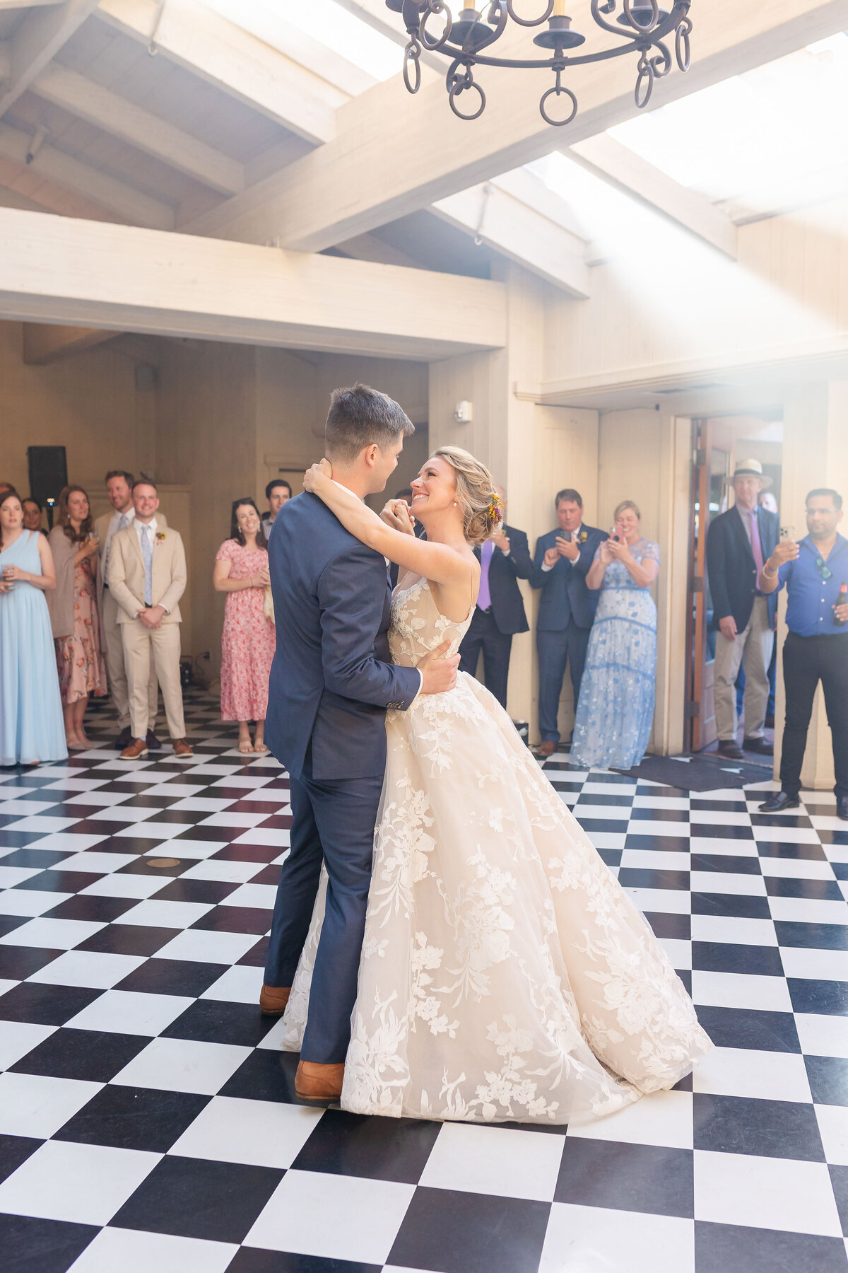 Couples beautiful moment dancing together