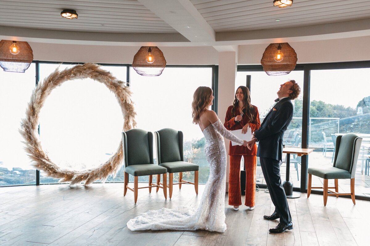 Wedding ceremony at Gara Rock hotel